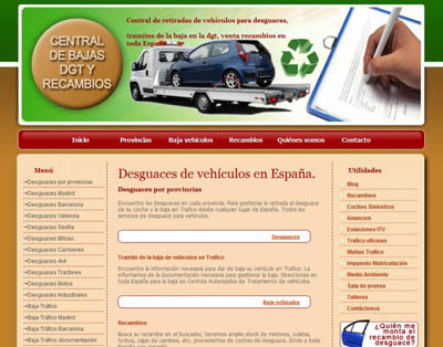 Segunda versión de Desguacesvehiculos.es