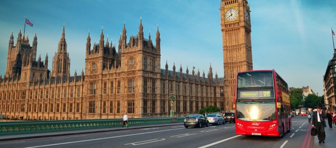 Congestión de coches en Londres 